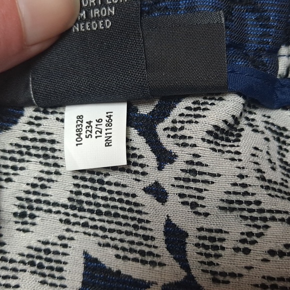 Lane Bryant Blue Rose Floral Brocade Circle Skirt NWT Size 24 - Picture 9 of 9